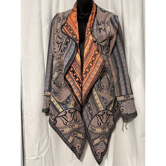 GREAT CONDITION stunning Birdie James AUTHENTIC CHIC embroidery cardigan SIZE ME - Picture 1 of 10